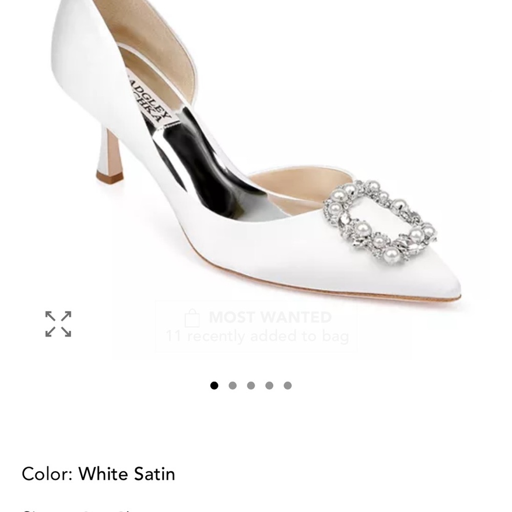 Badgley Mischka Fabia White Heels